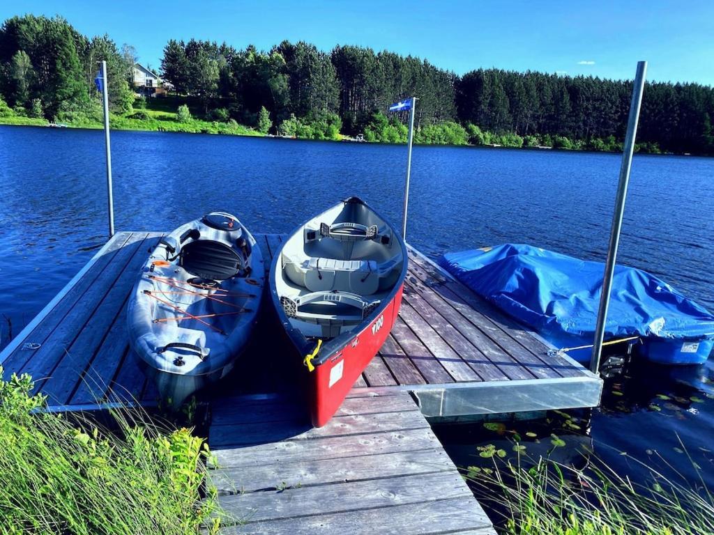 Amazing 3-Bedroom Entire Chalet-Sauna+Lakeview+Spa+Bbq Saint Come Kültér fotó